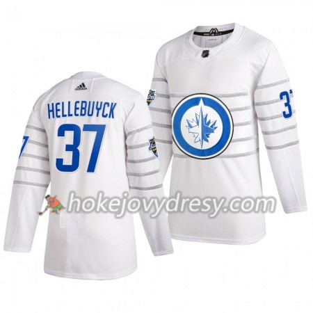 Pánské Hokejový Dres Winnipeg Jets Connor Hellebuyck 37 Bílá Adidas 2020 NHL All-Star Authentic